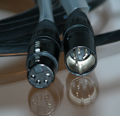 Four-pin cable close-up